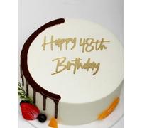 C670 Happy 48th Birthday Cake Topper, Gold Men/Women 48th Toppers, 48th Anniversary Party Cake Decorations, Cheers to 48 Years Old Birthday Party Supplies