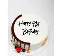 C699 Happy 41st Birthday Cake Topper, Black Men/Women 41st Toppers, 41st Anniversary Party Cake Decorations, Cheers to 41 Years Old Birthday Party Supplies