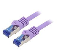 C6A039S Patch cord S/FTP 6a Line Cu LSZH purple 1m 26AWG -20-75°C LOGILINK