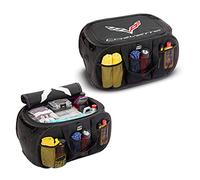 C7 Corvette Pop Up Trunk Organizer - Black - Trunk Organization Caddy with Embroidered Logo 2014-2019 Corvettes