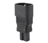 C7 To C14 Power Adapter, 2.5-10A Waterproof Safe IEC320 C14 To IEC320 C7 Power Adapter 2Pcs 125-250V PVC Outer Copper Conductor for Laptop Power Adapter