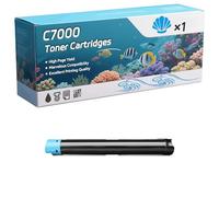 C7000 Toner Cartridges Compatible for Xerox VersaLink C7000 C7000DN Printers, High-Definition Printing Effect with Chip, 20700 Pages (1 Pack Cyan)
