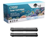 C7000 Toner Cartridges Compatible for Xerox VersaLink C7000 C7000DN Printers, High-Definition Printing Effect with Chip, 20700 Pages (2 Pack Black)