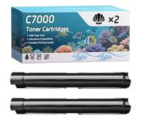 C7000 Toner Cartridges Compatible for Xerox VersaLink C7000 VersaLink C7000DN Printers, High-Definition Printing Effect with Chip, 6300 Pages (2 Pack Black)