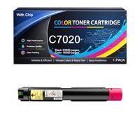 C7020 C7025 C7030 Toner Cartridge with Chip Replacement Compatible for Xerox 106R03737 106R03738 106R03739 106R03740 Work with Versalink C7020 C7025 C7030