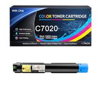 C7020 C7025 C7030 Toner Cartridge with Chip Replacement Compatible for Xerox 106R03737 106R03738 106R03739 106R03740 Work with Versalink C7020 C7025 C7030