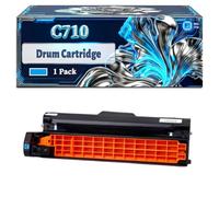 C710 Drum Cartridge Compatible for Okidata OKI C710 C710dn C710n Printers, With Chip Large Capacity 15000 Pages (1 Pack Cyan)
