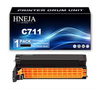 C711 Drum Unit, Compatible 44318504 44318503 44318502 44318501 Imaging Unit for OKI C711N C711DN C711DTN Printer,Black-1 Pack