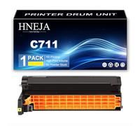 C711 Drum Unit, Compatible 44318504 44318503 44318502 44318501 Imaging Unit for OKI C711N C711DN C711DTN Printer,Yellow-1 Pack
