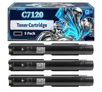 C7120 Toner Cartridge Compatible for Xerox Versalink C7100 C7120 C7125 C7130 Printers, With Chip Large Capacity 31000 Pages (3 Pack Black)