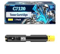 C7120 Toner Cartridge Compatible for Xerox Versalink C7100 C7120 C7125 C7130 Printers, With Chip Large Capacity 31000 Pages (1 Pack Yellow)