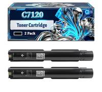 C7120 Toner Cartridge Compatible for Xerox Versalink C7100 C7120 C7125 C7130 Printers, With Chip Large Capacity 31000 Pages (2 Pack Black)