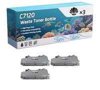 C7120 Waste Toner Bottle Compatible for Xerox VersaLink C7120 C7125 C7130 Printers, High-Definition Printing Effect with Chip, 40000 Pages (3 Pack Black)