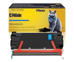 C746dn C746H1KG C746A2CG C746A1MG C746A2YG Compatible for Lexmark Toner Cartridge C746dn C746dtn C746n C748de C748dte C748e Printers, Electronics Accessories, Printer Supplies (Cyan)