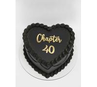 C764 Gold Chapter 40 Cake Topper, Acrylic Funny 40 Years Old Party DéCor, Happy 40th Birthday Cake Topper For Girls & Boys, Cheers To 40 Years Old 40th Birthday Wedding Anniversary