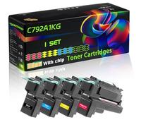 C792A1KG Compatible for Lexmark Toner Cartridges with Chip X792dtfe X792dtme X792dtpe Printers (4-Pack BK/C/M/Y)