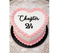 C797 Black Chapter 24 Cake Topper, Acrylic Funny 24 Years Old Party DéCor, Happy 24th Birthday Cake Topper For Girls & Boys, Cheers To 24 Years Old 24th Birthday Wedding Anniversary