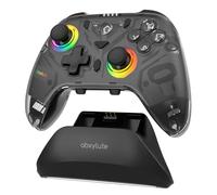 C8 PC-Controller - Kabelloser Bluetooth-Dongle - Hall-Effekt-Joystick mit RGB-Beleuchtung - 1000Hz Makrotaste - Duale Vibration - Gaming-Controller für Windows-PC, Android, Switch, Steam, TV, iOS