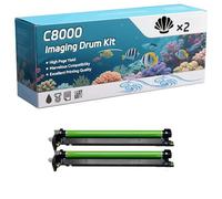 C8000 Imaging Drum Kit Compatible for Xerox VersaLink C8000C 8000W C9000 Printers, High-Definition Printing Effect with Chip, 29000 Pages (2 Pack Black)