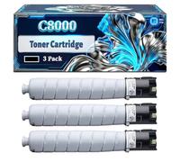 C8000 Toner Cartridge Compatible for Xerox VersaLink C8000 Printers, With Chip Large Capacity 20900 Pages (3 Pack Black)