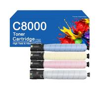 C8000 Toner Cartridge High Yield Replacement for Xerox VersaLink C8000W C8000DT Printer with Chip, Clear Printing,C8000-4Color
