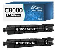 C8000 VersaLink C8000 Black Toner Cartridge compatible High Yield Toner Cartridge Replacement for Xerox 106R04053 Versalink C8000 Printer (2BK, 2-Pack)