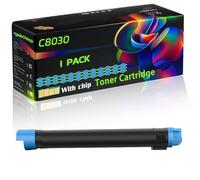 C8030 Compatible for Xerox Toner Cartridge with Chip AltaLInk C8045F C8055 C8055F C8070 Printers (1 Pack Cyan)