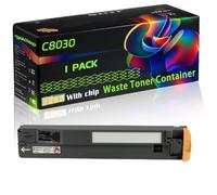 C8030 Compatible for Xerox Waste Toner Container with Chip WorkCentre 7535 7545 7556 7830i 7835 7835i 7845i 7855i Printers (1 Pack Black)