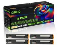 C8030 Compatible for Xerox Waste Toner Container with Chip WorkCentre 7535 7545 7556 7830i 7835 7835i 7845i 7855i Printers (4 Pack Black)