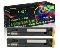 C8030 Compatible for Xerox Waste Toner Container with Chip WorkCentre 7535 7545 7556 7830i 7835 7835i 7845i 7855i Printers (2-Pack Black)