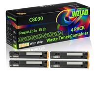 C8030 Compatible for Xerox Waste Toner Container with Chip WorkCentre 7535 7545 7556 7830i 7835 7835i 7845i 7855i Printers (4 Pack Black)
