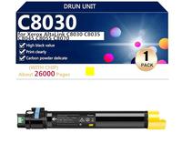 C8030 Toner Cartridges Extra High Yield for Xerox AltaLink C8030 C8035 C8045 C8055 C8070 Printers, 26000 Pages,Yellow-1 pack