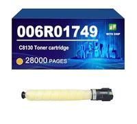 C8130 Toner Cartridge Compatible For Xerox AltaLink C8130 C8135 C8145 C8155 C8170 Printer, Yield Up To 59000/ 28000 Pages,Yellow-1 Pack