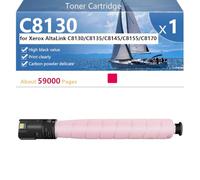 C8130 Toner Cartridge Extra High Yield Compatible for Xerox AltaLink C8130 C8135 C8145 C8155 C8170 Printers, Clear and Sharp ,Magenta-1 pack