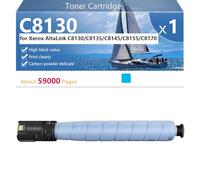 C8130 Toner Cartridge Extra High Yield Compatible for Xerox AltaLink C8130 C8135 C8145 C8155 C8170 Printers, Clear and Sharp ,Cyan-1 pack