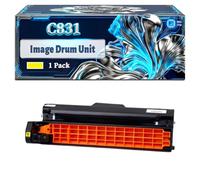 C831 Image Drum Unit Compatible for Okidata OKI C831 C831cdtn C831DM C831dn C831n C841 C841cdtn C841dn C841n Printers, With Chip Large Capacity 30000 Pages (1 Pack Yellow)