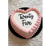 C832 Acrylic Twenty Five Birthday Cake Topper, Happy 25th Birthday Cake Decor, Black Birthday Cake Topper, Funny 25th Birthday Party Decorations For Women Men
