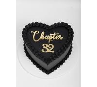 C845 Gold Chapter 32 Cake Topper, Acrylic Funny 32 Years Old Party DéCor, Happy 32nd Birthday Cake Topper For Girls & Boys, Cheers To 32 Years Old 32nd Birthday Wedding Anniversary
