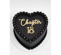C849 Gold Chapter 18 Cake Topper, Acrylic Funny 18 Years Old Party DéCor, Happy 18th Birthday Cake Topper For Girls & Boys, Cheers To 18 Years Old 18th Birthday Wedding Anniversary