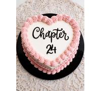 C859 Black Chapter 24 Cake Topper, Acrylic Funny 24 Years Old Party DéCor, Happy 24th Birthday Cake Topper For Girls & Boys, Cheers To 24 Years Old 24th Birthday Wedding Anniversary