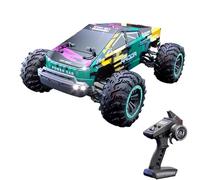 C8821 RC Drift Car for Adults, 1:16 Scale 4 WD Off-Road Remote Control Car with High Speed, RC Monster Truck with LED Lights, 80+m Remote Range, Full-Scale Throttle Control (Green Gold)