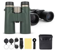 C9 Binoculars 12x42, Travel Photography Metal Focusing Binoculars, Waterproof High Definition Power, for Travel Birdwatching Wildlife Outdoor Viewing (Green)