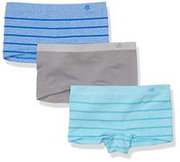 C9 Champion Girls' Seamless Boyshort, Summer Splash Heather-Concrete-Groove Blue Heather, S