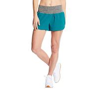 C9 Champion Women's 3.5" Knit Premium Running Shorts, Mermaid/Ebony Heather, L