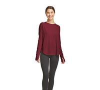 C9 Champion Women's Fashion Long Sleeve T-Shirt, Mulled Berry, X-Small Red