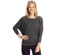 C9 Champion Women's Long Sleeve Open Back Top, Ebony Heather, S