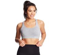 C9 Champion Women's Medium Support Seamless Racerback Bra, Gray Heather, L