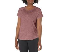 C9 Champion Women's Soft Tech Tee, Dark Berry Purple Heather, XS