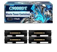 C9000DT Waste Toner Container Compatible for Xerox VersaLInk C8000DT VersaLInk C8000W VersaLInk C9000DT Printers, With Chip Large Capacity 47000 Pages (4 Pack Black)