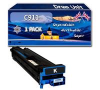 C911 Drum Unit Compatible for Okidata OKI C911dn C931dn C941dn Printers, High-Definition Printing Effect with Chip, 50000 Pages (1 Pack Black)